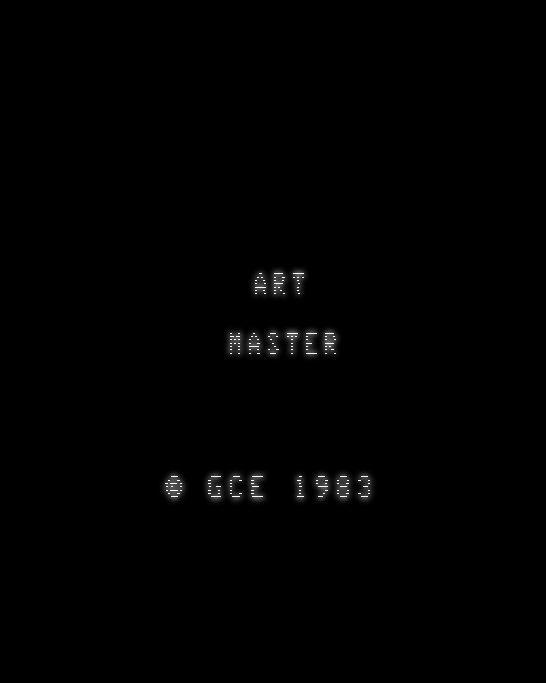 Art Master title screen for Vectrex